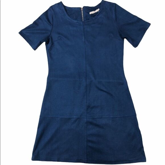 🚨 Anthro Paper Crane Faux Suede Dress - Picture 3 of 8